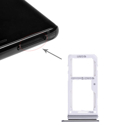 2 SIM Card Tray / Micro SD Card Tray for Samsung Galaxy Note 8(Black)-garmade.com