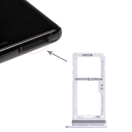 2 SIM Card Tray / Micro SD Card Tray for Samsung Galaxy Note 8(Grey)-garmade.com