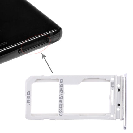 2 SIM Card Tray / Micro SD Card Tray for Samsung Galaxy Note 8(Silver)-garmade.com