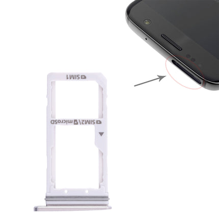 2 SIM Card Tray / Micro SD Card Tray for Samsung Galaxy S7(Gold)-garmade.com