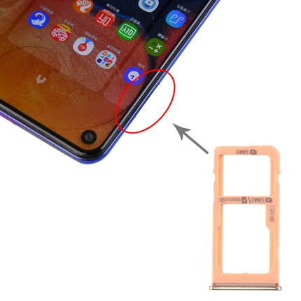 SIM Card Tray + SIM Card Tray / Micro SD Card Tray for Samsung Galaxy A60 (Gold)-garmade.com