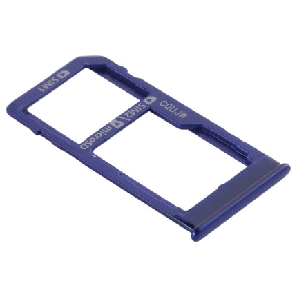 SIM Card Tray + SIM Card Tray / Micro SD Card Tray for Samsung Galaxy A60 (Blue)-garmade.com