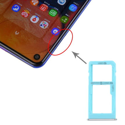 SIM Card Tray + SIM Card Tray / Micro SD Card Tray for Samsung Galaxy A60 (Baby Blue)-garmade.com