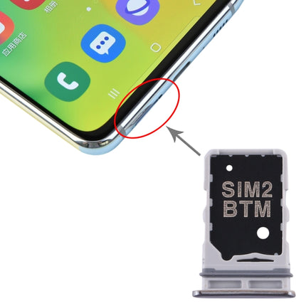 SIM Card Tray + SIM Card Tray for Samsung Galaxy A80 (Silver)-garmade.com