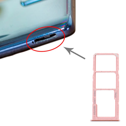 SIM Card Tray + SIM Card Tray + Micro SD Card Tray for Samsung Galaxy A71(Pink)-garmade.com