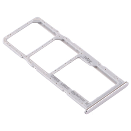 SIM Card Tray + SIM Card Tray + Micro SD Card Tray for Samsung Galaxy A71(Silver)-garmade.com