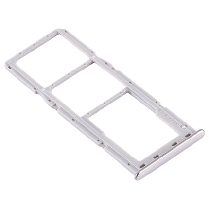 SIM Card Tray + SIM Card Tray + Micro SD Card Tray for Samsung Galaxy A71(Silver)-garmade.com