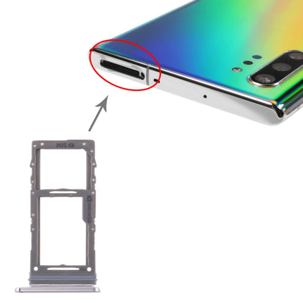 SIM Card Tray / Micro SD Card Tray for Samsung Galaxy Note10+(Grey)-garmade.com