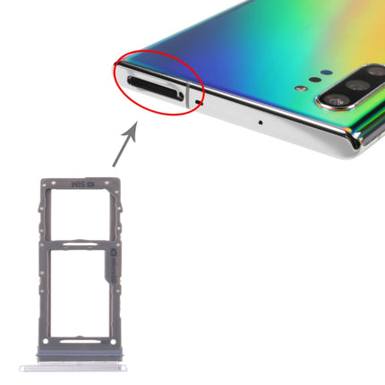 SIM Card Tray / Micro SD Card Tray for Samsung Galaxy Note10+(White)-garmade.com