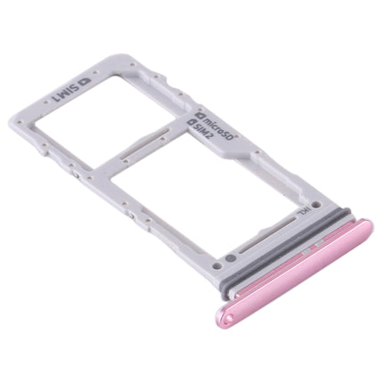 SIM Card Tray + SIM Card Tray / Micro SD Card Tray for Samsung Galaxy S20+ / Galaxy S20 Ultra (Pink)-garmade.com