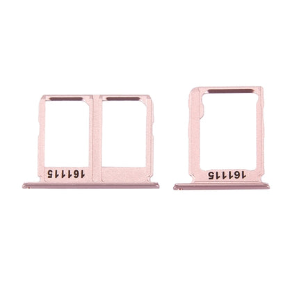 SIM Card Tray + Micro SD Card Tray for Samsung Galaxy C9 Pro / C9000(Rose Gold)-garmade.com