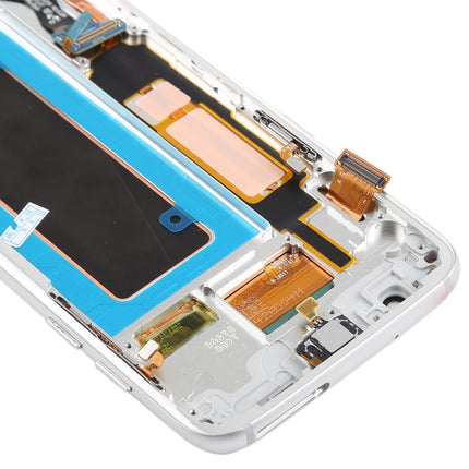 Original Super AMOLED Material LCD Screen and Digitizer Full Assembly(with Frame / Charging Port Flex Cable / Power Button Flex Cable / Volume Button Flex Cable) for Galaxy S7 Edge / G935F / G935FD(Silver)-garmade.com