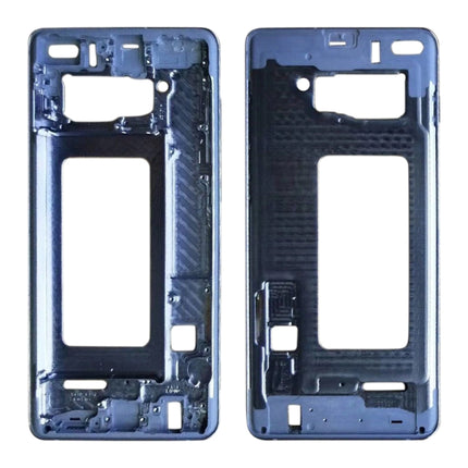 For Galaxy S10+ Front Housing LCD Frame Bezel Plate (Blue)-garmade.com