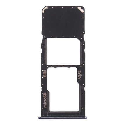 SIM Card Tray + Micro SD Card Tray for Samsung Galaxy A71 / A715 (Black)-garmade.com