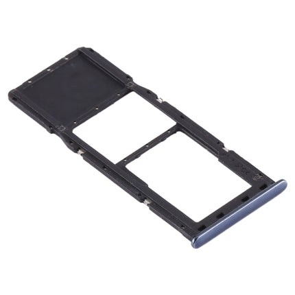 SIM Card Tray + Micro SD Card Tray for Samsung Galaxy A71 / A715 (Black)-garmade.com