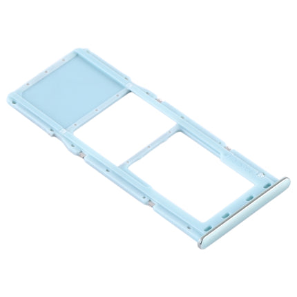 SIM Card Tray + Micro SD Card Tray for Samsung Galaxy A71 / A715 (Green)-garmade.com