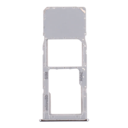 SIM Card Tray + Micro SD Card Tray for Samsung Galaxy A71 / A715 (Silver)-garmade.com