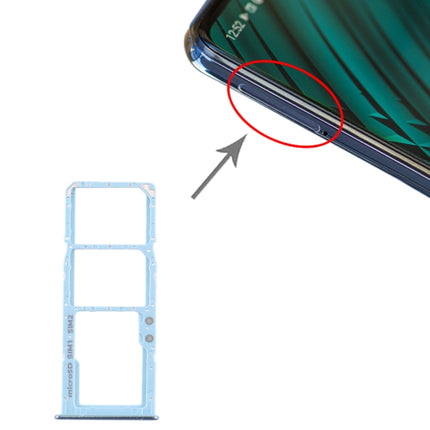 SIM Card Tray + SIM Card Tray + Micro SD Card Tray for Samsung Galaxy A51 / A515 (Blue)-garmade.com