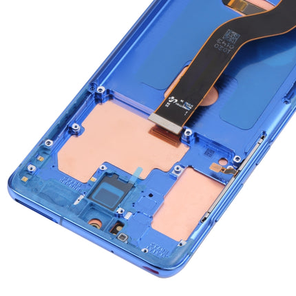 Original Super AMOLED LCD Screen for Samsung Galaxy S20+ 5G SM-G986B/G985 Digitizer Full Assembly with Frame (Dark Blue)-garmade.com