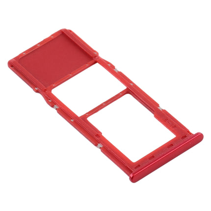 SIM Card Tray + Micro SD Card Tray for Samsung Galaxy A21s(Red)-garmade.com