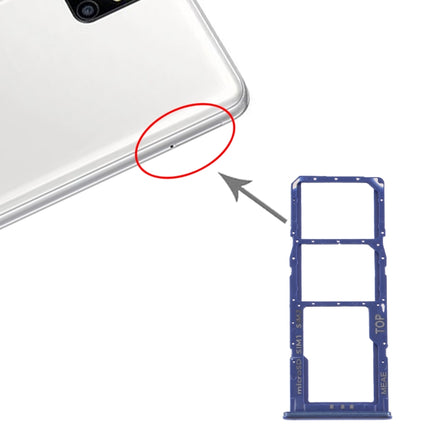 SIM Card Tray + SIM Card Tray + Micro SD Card Tray for Samsung Galaxy M51 SM-M515 (Blue)-garmade.com