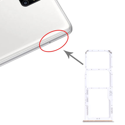 SIM Card Tray + SIM Card Tray + Micro SD Card Tray for Samsung Galaxy M51 SM-M515 (Silver)-garmade.com