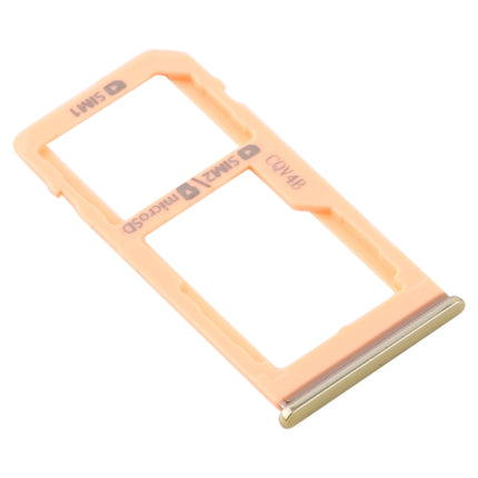 SIM Card Tray + SIM Card Tray / Micro SD Card Tray for Samsung Galaxy M40 SM-M405 (Orange)-garmade.com