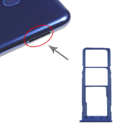 SIM Card Tray + SIM Card Tray + Micro SD Card Tray for Samsung Galaxy M10 SM-M105 (Blue)-garmade.com