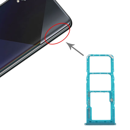 SIM Card Tray + SIM Card Tray + Micro SD Card Tray for Samsung Galaxy A50s SM-A507 (Green)-garmade.com