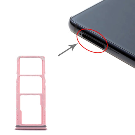 SIM Card Tray + SIM Card Tray + Micro SD Card Tray for Samsung Galaxy A9 (2018) SM-A920 (Pink)-garmade.com