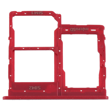 SIM Card Tray + SIM Card Tray + Micro SD Card Tray for Samsung Galaxy A01 Core SM-A013 (Red)-garmade.com