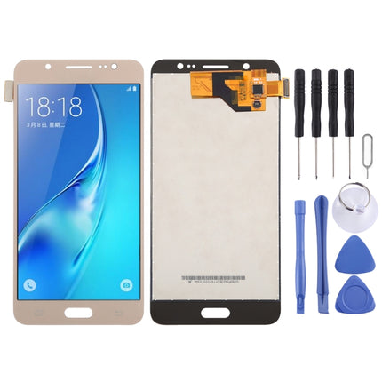 TFT LCD Screen for Galaxy J5 (2016) J510F, J510FN, J510G, J510Y, J510M with Digitizer Full Assembly (Gold)-garmade.com