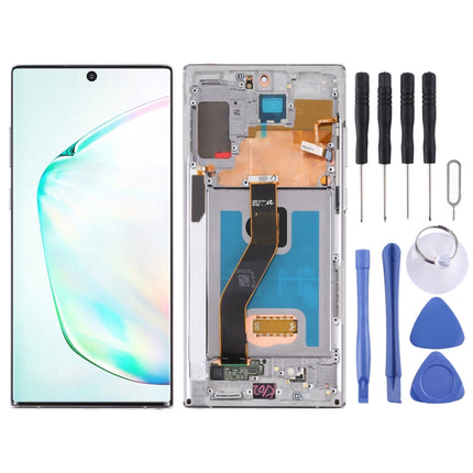 Original LCD Screen for Samsung Galaxy Note10+ 4G/Note10+ 5G SM-N976/N975 Digitizer Full Assembly With Frame (Grey)-garmade.com