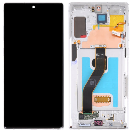 Original LCD Screen for Samsung Galaxy Note10+ 4G/Note10+ 5G SM-N976/N975 Digitizer Full Assembly With Frame (Silver)-garmade.com
