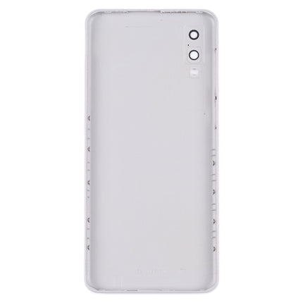 For Samsung Galaxy A02 Battery Back Cover with Camera Lens Cover (White)-garmade.com