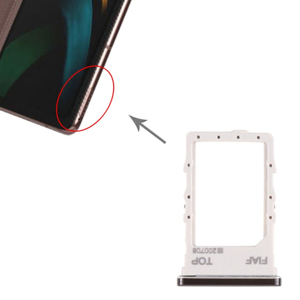 SIM Card Tray for Samsung Galaxy Z Fold2 5G SM-F916 (Black)-garmade.com