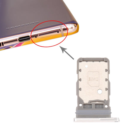 SIM Card Tray + SIM Card Tray for Samsung Galaxy S21 / S21+ / S21 Ultra (Silver)-garmade.com
