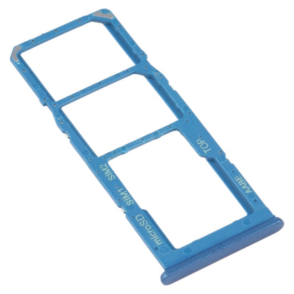 SIM Card Tray + SIM Card Tray + Micro SD Card Tray for Samsung Galaxy A12 SM-A125(Blue)-garmade.com