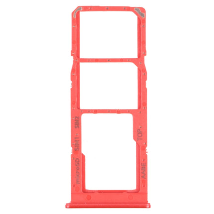 SIM Card Tray + SIM Card Tray + Micro SD Card Tray for Samsung Galaxy A12 SM-A125(Red)-garmade.com