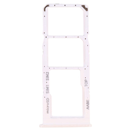 SIM Card Tray + SIM Card Tray + Micro SD Card Tray for Samsung Galaxy A12 SM-A125(White)-garmade.com