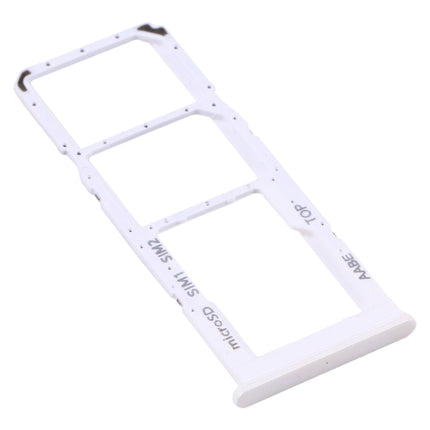 SIM Card Tray + SIM Card Tray + Micro SD Card Tray for Samsung Galaxy A12 SM-A125(White)-garmade.com