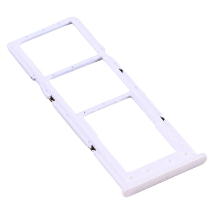 SIM Card Tray + SIM Card Tray + Micro SD Card Tray for Samsung Galaxy A12 SM-A125(White)-garmade.com