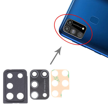 10 PCS Camera Lens Cover for Samsung Galaxy M31 SM-M315(Black)-garmade.com
