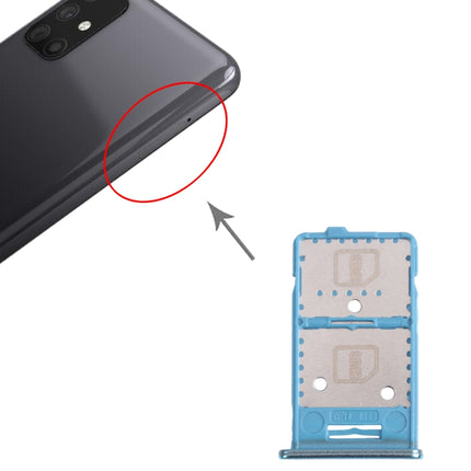 SIM Card Tray + SIM Card Tray + Micro SD Card Tray for Samsung Galaxy M31s SM-M317 (Green)-garmade.com