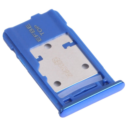 SIM Card Tray + SIM Card Tray + Micro SD Card Tray for Samsung Galaxy M31s SM-M317 (Blue)-garmade.com