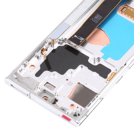 Original Super AMOLED LCD Screen for Samsung Galaxy Note20 Ultra SM-N986 5G Version Digitizer Full Assembly With Frame (Silver)-garmade.com