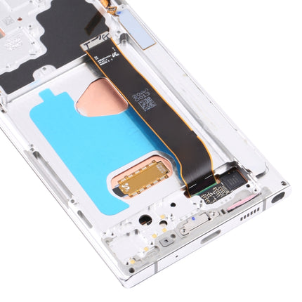 Original Super AMOLED LCD Screen for Samsung Galaxy Note20 Ultra SM-N986 5G Version Digitizer Full Assembly With Frame (Silver)-garmade.com