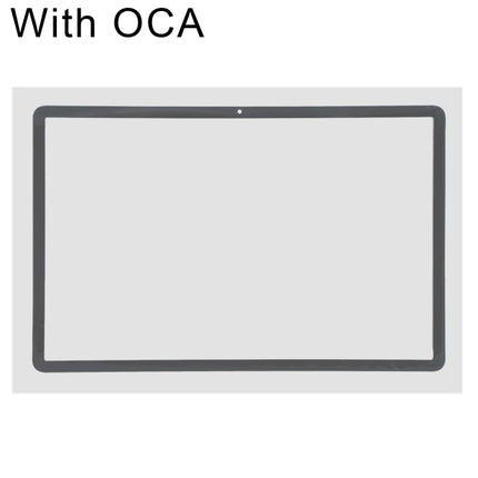 Front Screen Outer Glass Lens with OCA Optically Clear Adhesive for Samsung Galaxy Tab S7+ SM-T970 (Black)-garmade.com