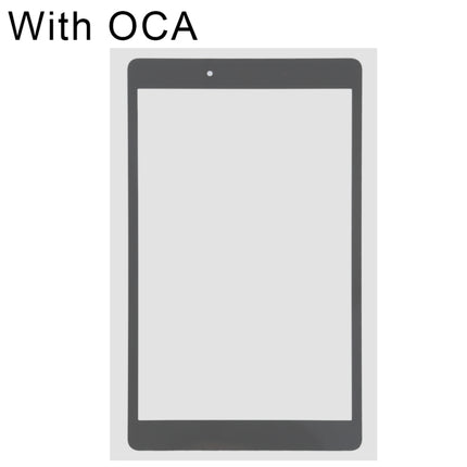 Front Screen Outer Glass Lens with OCA Optically Clear Adhesive for Samsung Galaxy Tab A 8.0 (2019) SM-T295 (LTE Version)(Black)-garmade.com
