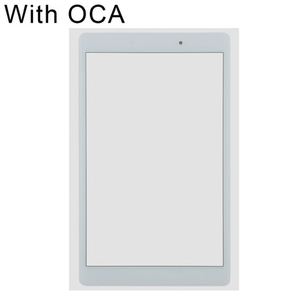 Front Screen Outer Glass Lens with OCA Optically Clear Adhesive for Samsung Galaxy Tab A 8.0 (2019) SM-T295 (LTE Version)(White)-garmade.com